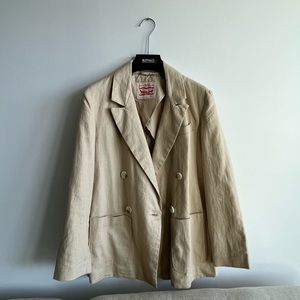 Levi’s women’s oversized beige blazer size xxs